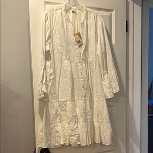 Faherty Cream Textured Garment